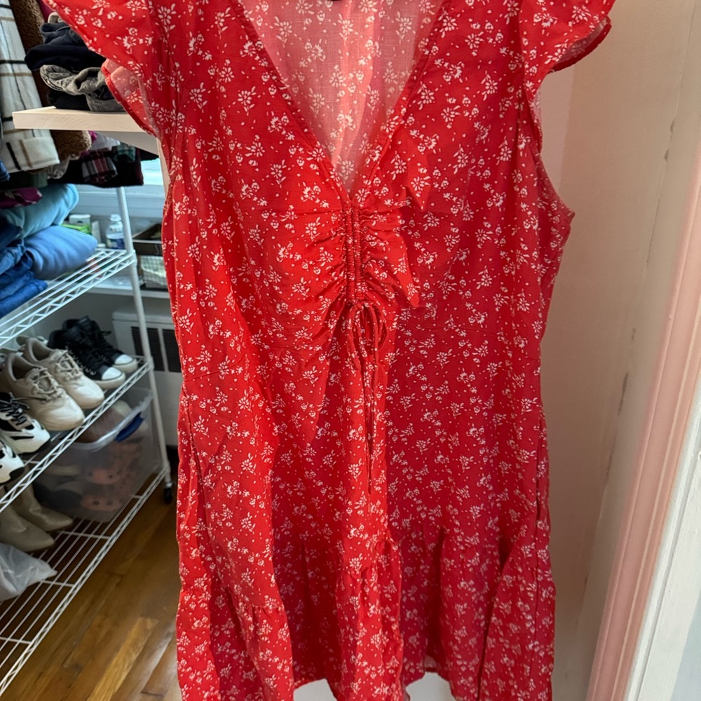 Red Floral Dress